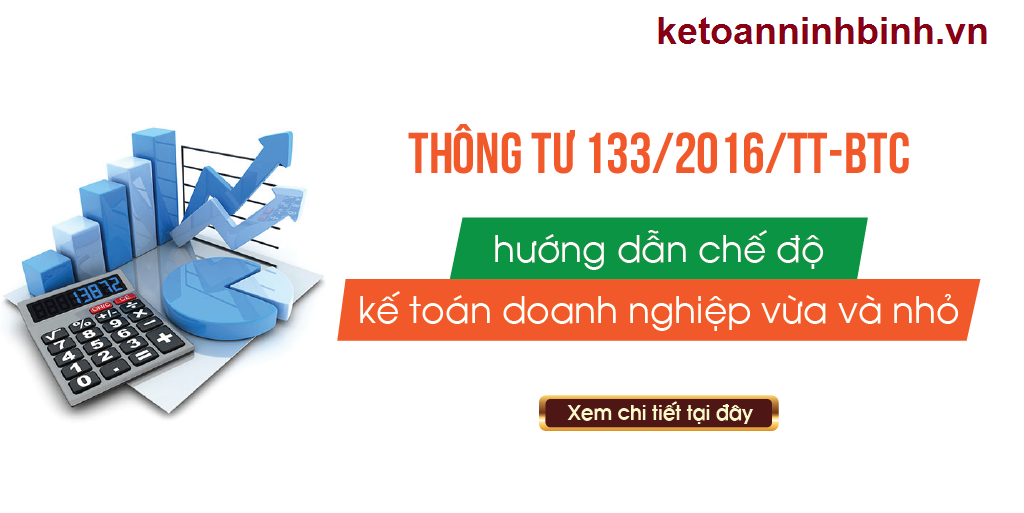 Thông tư 133/2016/TT-BTC Chế độ kế toán Doanh nghiệp vừa và nhỏ