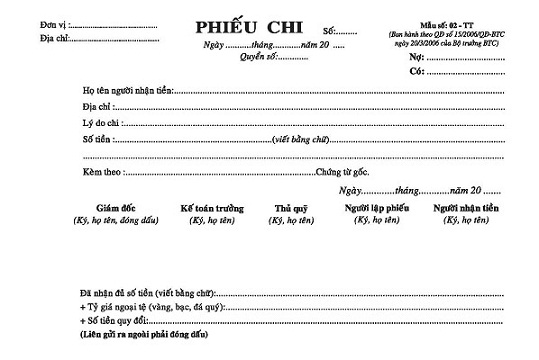 Cách lập chứng từ kế toán (Phiếu thu + Phiếu chi)